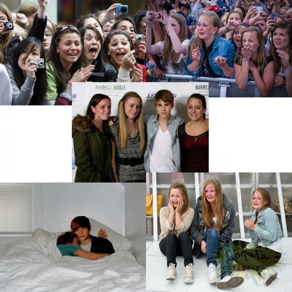 Êñòàòè, ïîêëîííèöû Áèáåðà ãîòîâû, áóêâàëüíî, òåðçàòü íà ÷àñòè âñåõ, êòî èì íå íðàâèòñÿ. Íî êîãäà îíè ñàìè ïîëó÷àþò øàíñ ïðèáëèçèòüñÿ ê ñâîåìó êóìèðó, òóò óæ ìîæíî òîëüêî ðûäàòü îò ñ÷àñòüÿ.