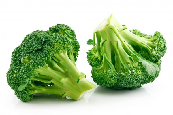 Ripe Broccoli Cabbage Isolated on White Background