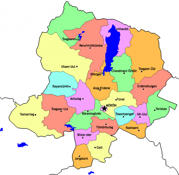 Mongolia_Khovsgol_sum_map
