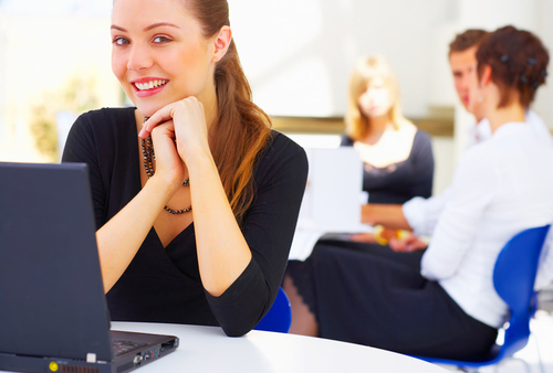 A young attractive architect